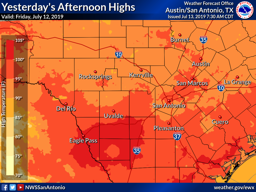 Texas Weather Map Temps Printable Maps