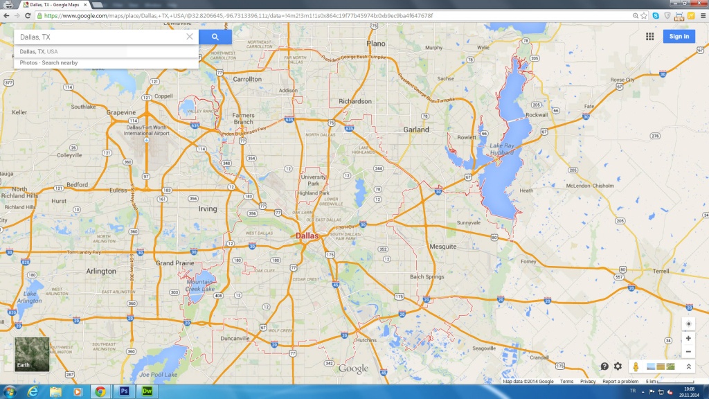 Dallas, Texas Map - Google Maps Harlingen Texas