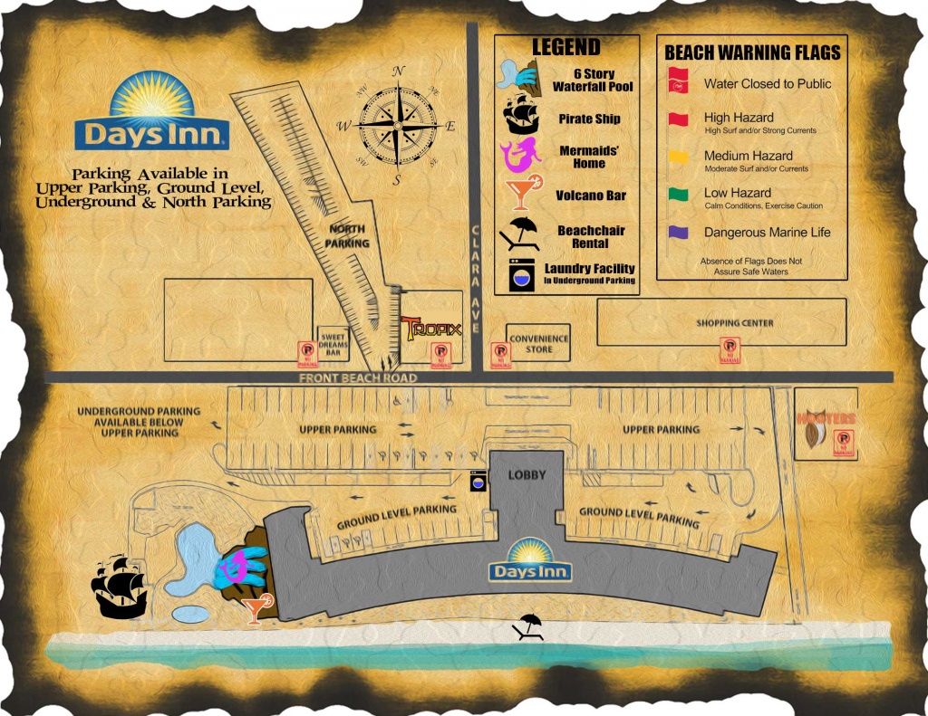 Days Inn Map | Days Inn Panama City Beach Florida - Panama Beach Florida Map