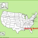 Daytona Beach Location On The U.s. Map   Map Of Daytona Beach Florida