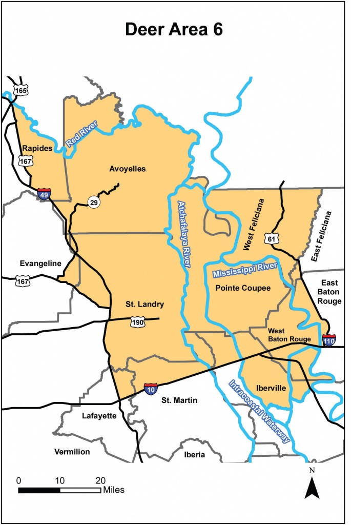 Deer Hunting – Area 6 | Louisiana Hunting Seasons &amp;amp; Regulations - Texas Hunting Zones Map