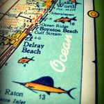 Delray Beach Map, Florida Map Art | Delray Beach | Delray Beach   Del Ray Florida Map