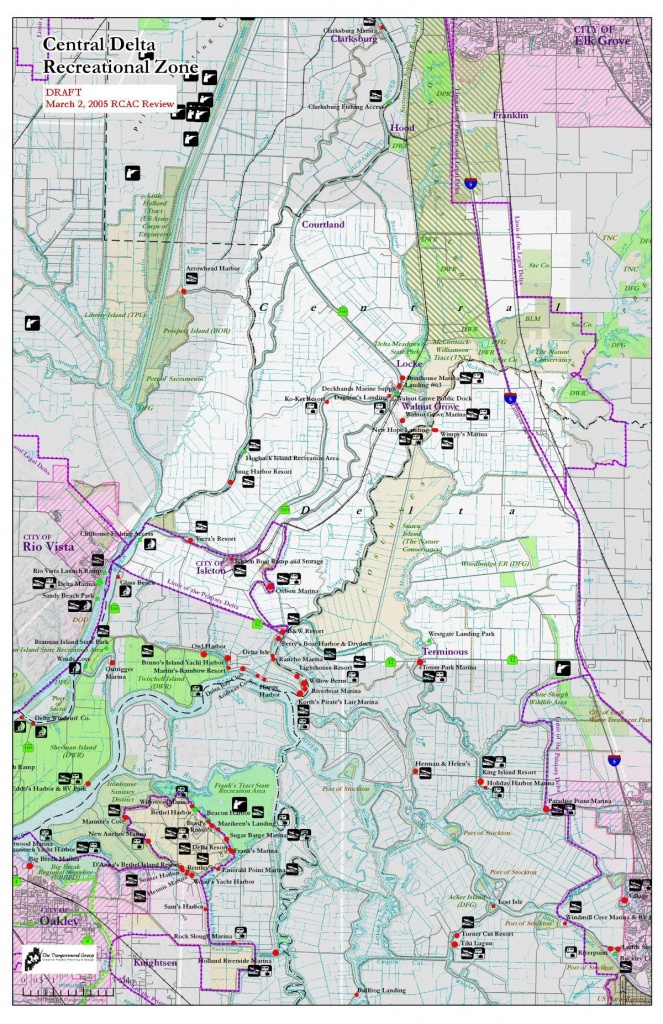 Delta Recreation Maps - California Waterways Map