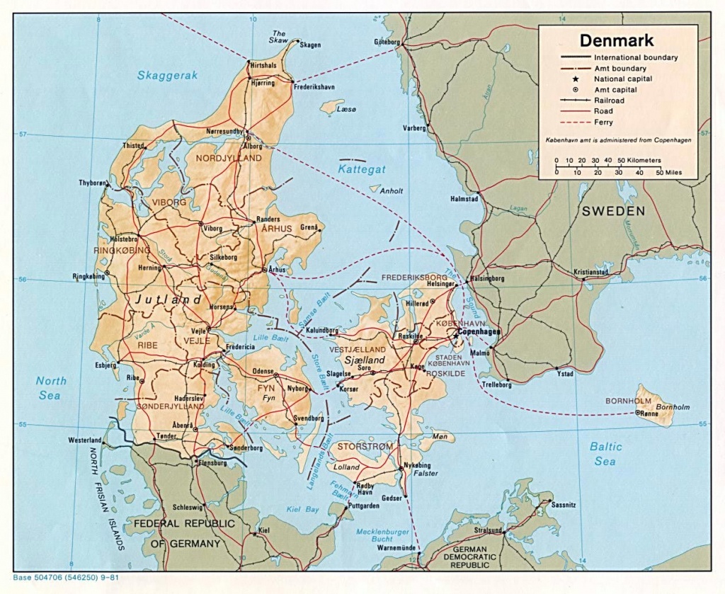 Denmark Maps | Printable Maps Of Denmark For Download - Printable Map Of Denmark