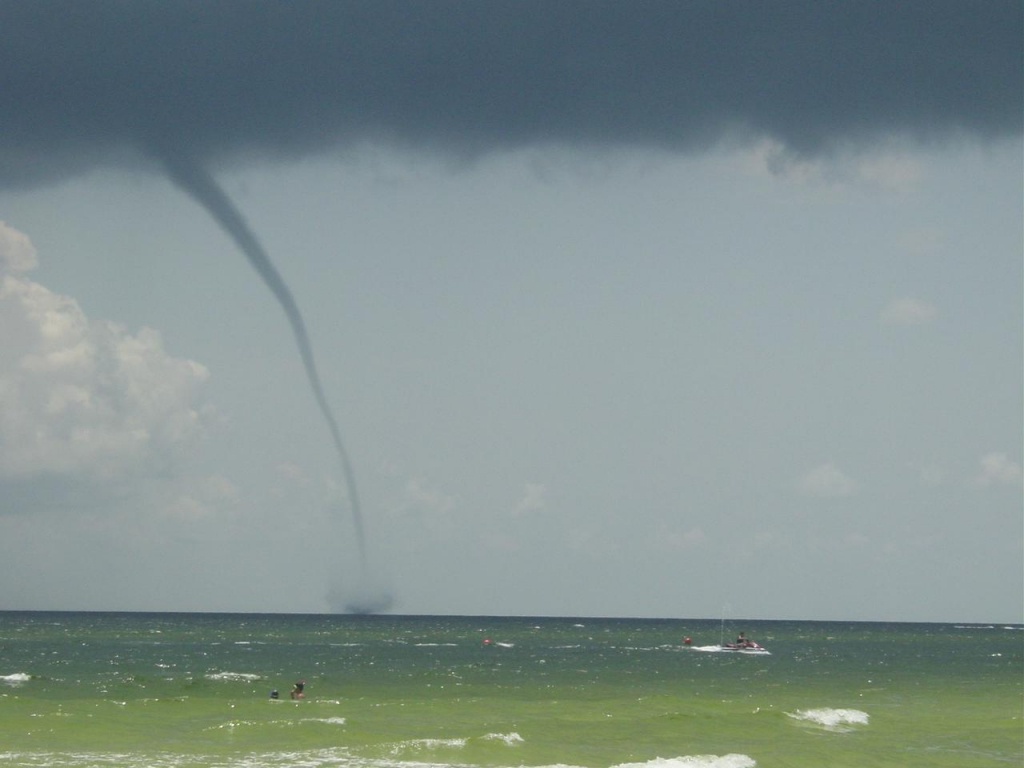 Destin, Florida Waterspout - July 18, 2003 - Destin Florida Weather Map