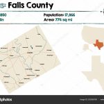 Detailed Map Falls County Texas Usa — Stock Vector © Malachy666   Falls County Texas Map