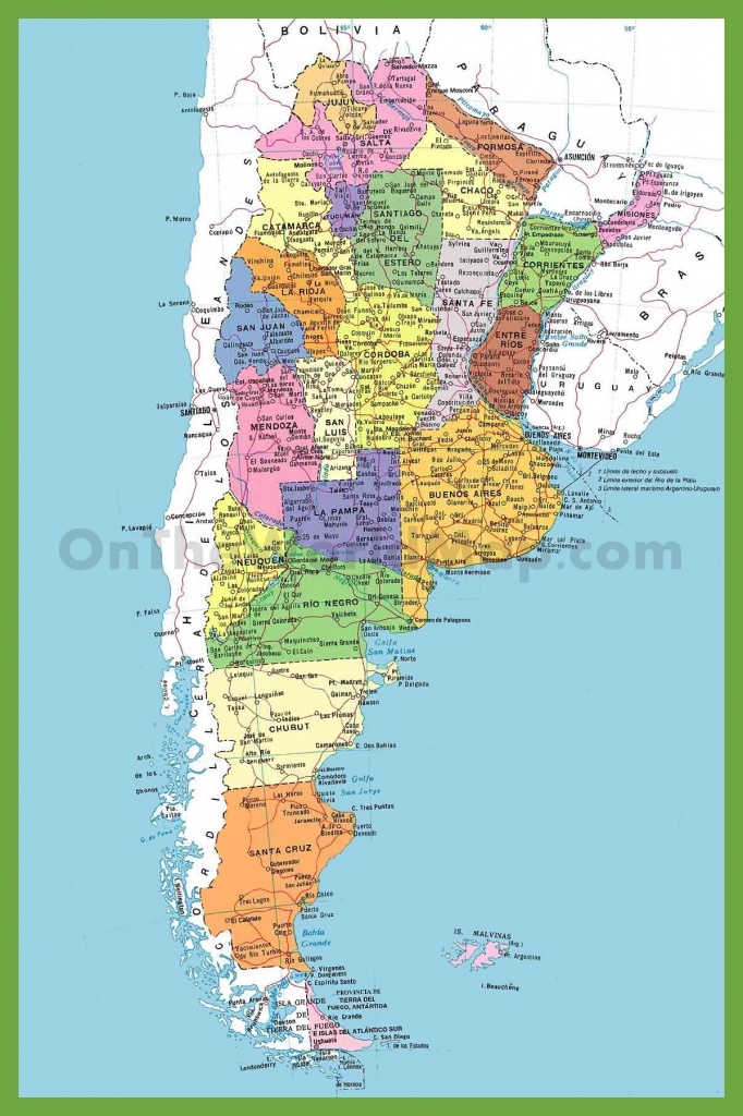 Detailed Map Of Argentina With Cities - Printable Map Of Argentina