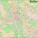 Detailed Map Of Oxford   Printable Map Of Oxford