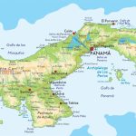 Detailed Map Of Panama |  Detailed Physical Map Of Panama. Panama   Printable Map Of Panama