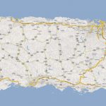Detailed Road Map Of Puerto Rico With Cities. Puerto Rico Detailed   Printable Map Of Puerto Rico