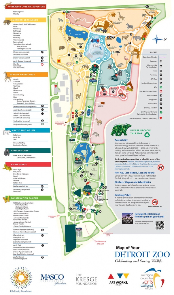 Detroit Zoo - Park Map … | Kids Playroom | Zoo M… - Printable Detroit Zoo Map