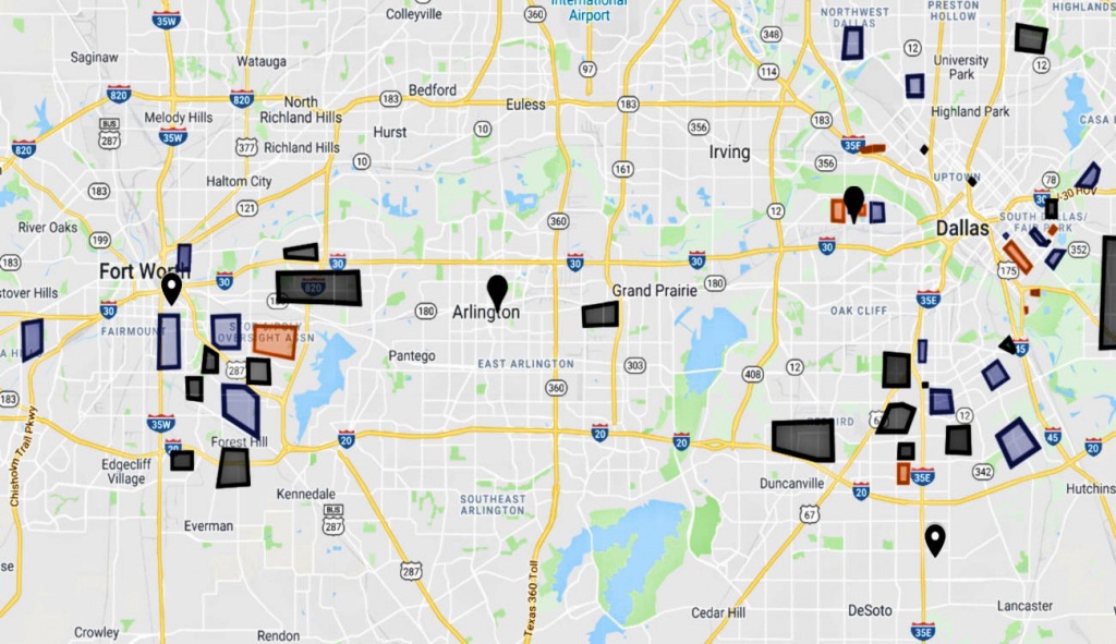 Dfw Map: Dallas Gangs And Hoods / Fort Worth Gangs And Hoods - Google Maps Dallas Texas