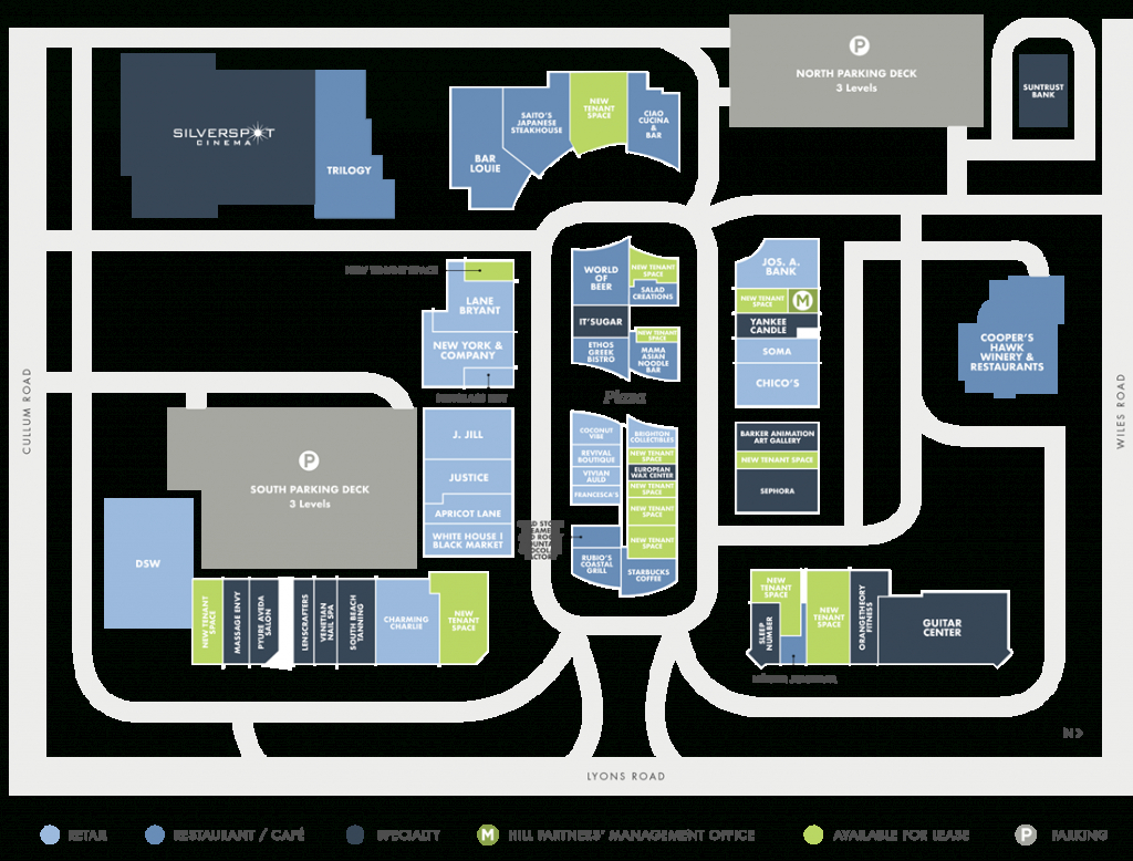 Directory | Promenade At Coconut Creek - Coconut Creek Florida Map