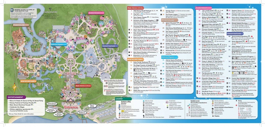 Disney-Magic-Kingdom-Map In 2019 | Virtual Magic Kingdom | Disney - Wdw Maps Printable