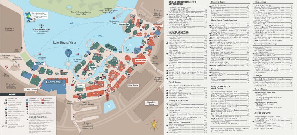 Disney Springs Map - Walt Disney World - Disney Springs Florida Map