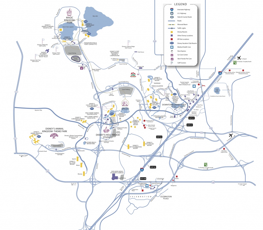 Disney World Map - Bferryhomes And 1031Orlando - Champions Gate Florida Map