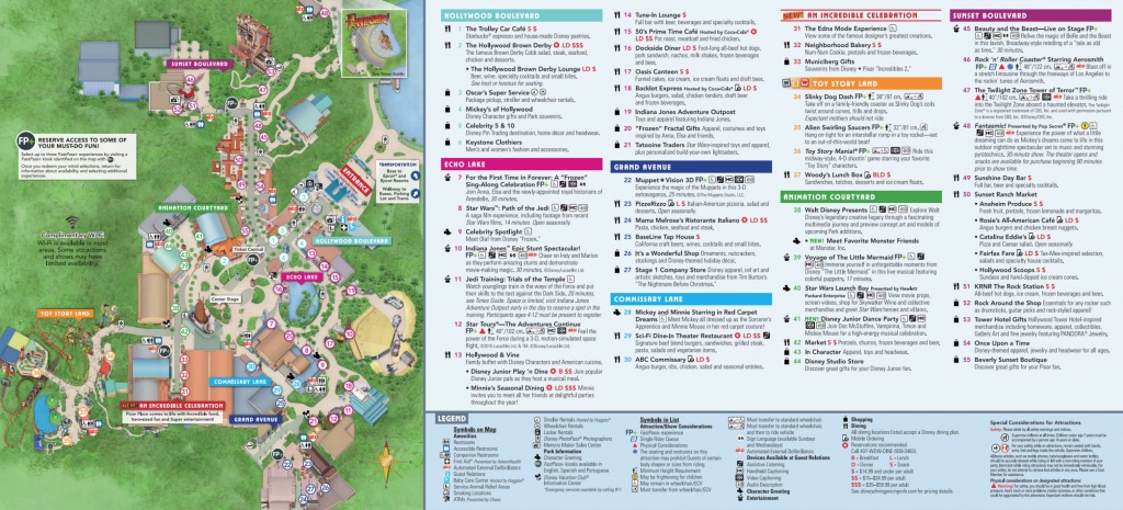 Disney World Map [Maps Of The Resorts, Theme Parks, Water Parks, Pdf] - Printable Magic Kingdom Map