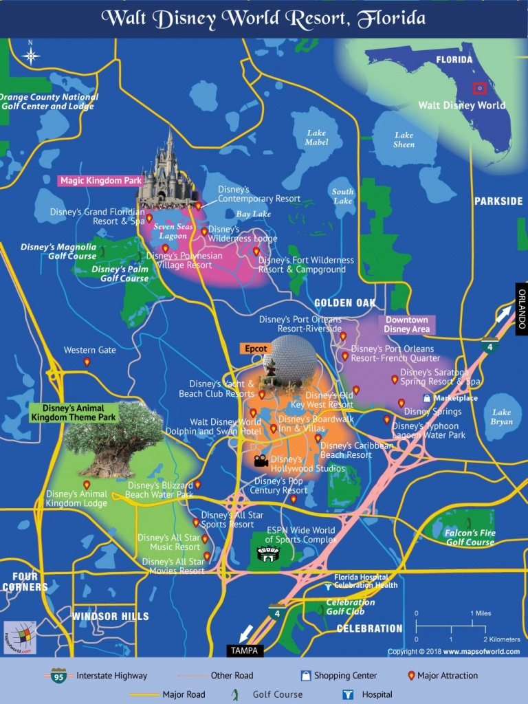 Disney World Map | Travel In 2019 | Disney World Map, Disney Map - Disney World Florida Hotel Map