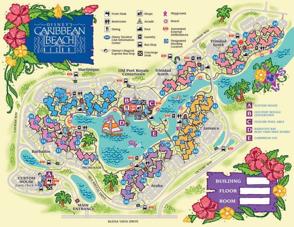 disney hotels florida map printable maps