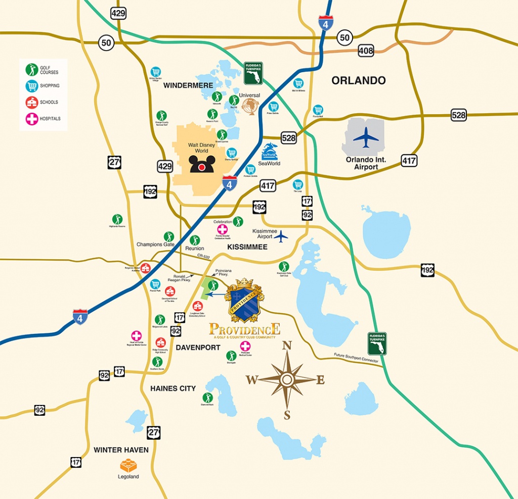 Disney World Vacation Community - New Homes Near Orlando - Map Of Central Florida Golf Courses