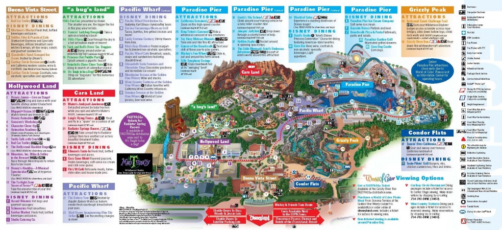 Disneyland California Adventure Park Map | Park Maps Disneyland Park - Printable California Adventure Map