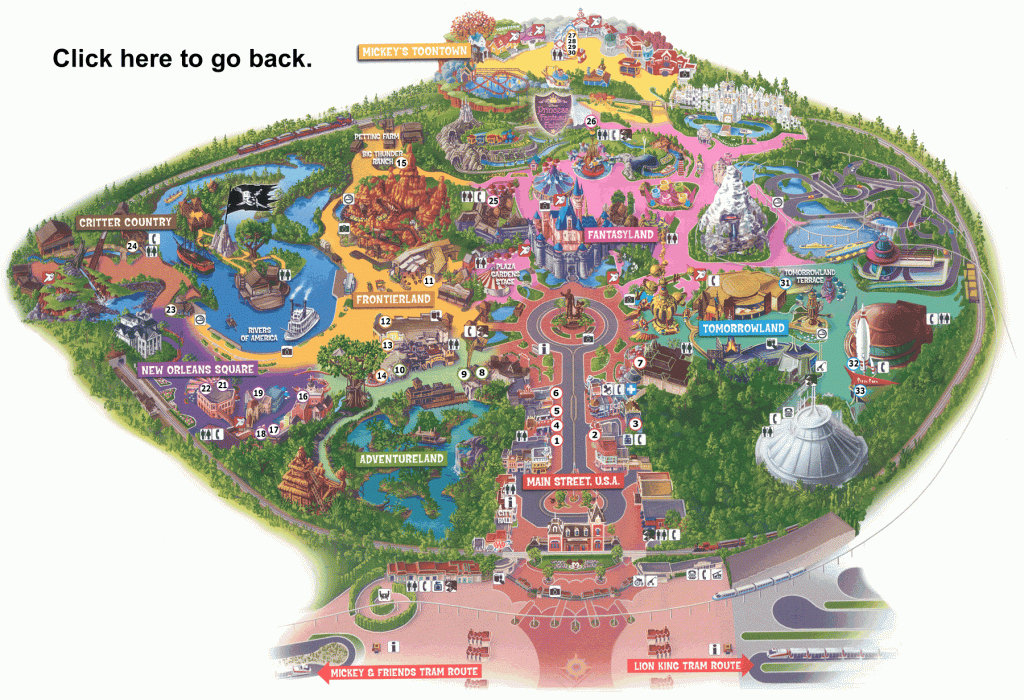 Disneyland • Restaurant Map | Disney | Disneyland Restaurants - Printable Disneyland Map 2014