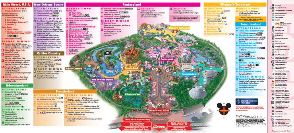 Disneyland Map - Sensing Change Blog - Printable Disneyland Map 2014