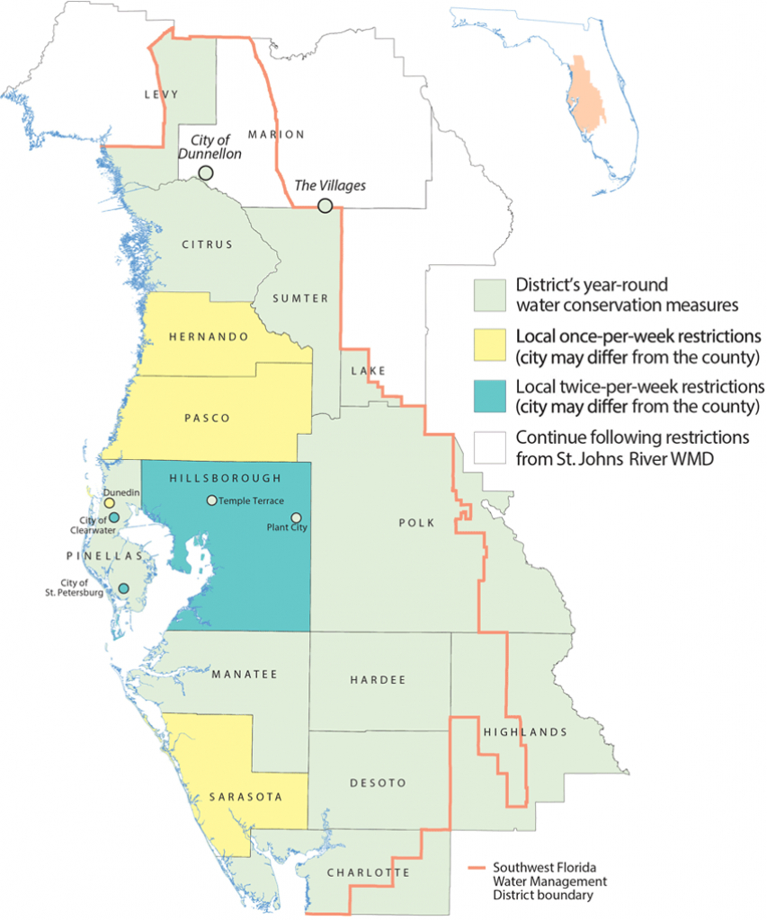 District Maps - Water Restrictions | Watermatters - Florida Watershed Map