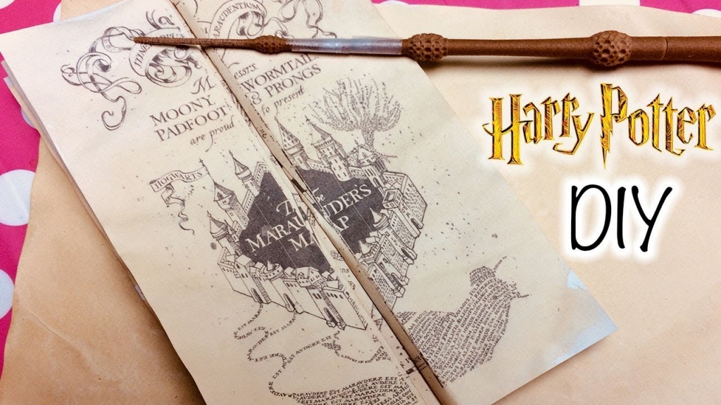Diy Harry Potter Marauder&amp;#039;s Map Printable And Parchment Easy Diy - Make A Printable Map