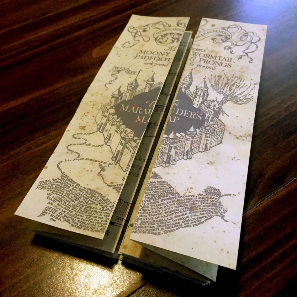 Diy Harry Potter Marauders Map Tutorial And Printable From - Marauder&amp;#039;s Map Replica Printable