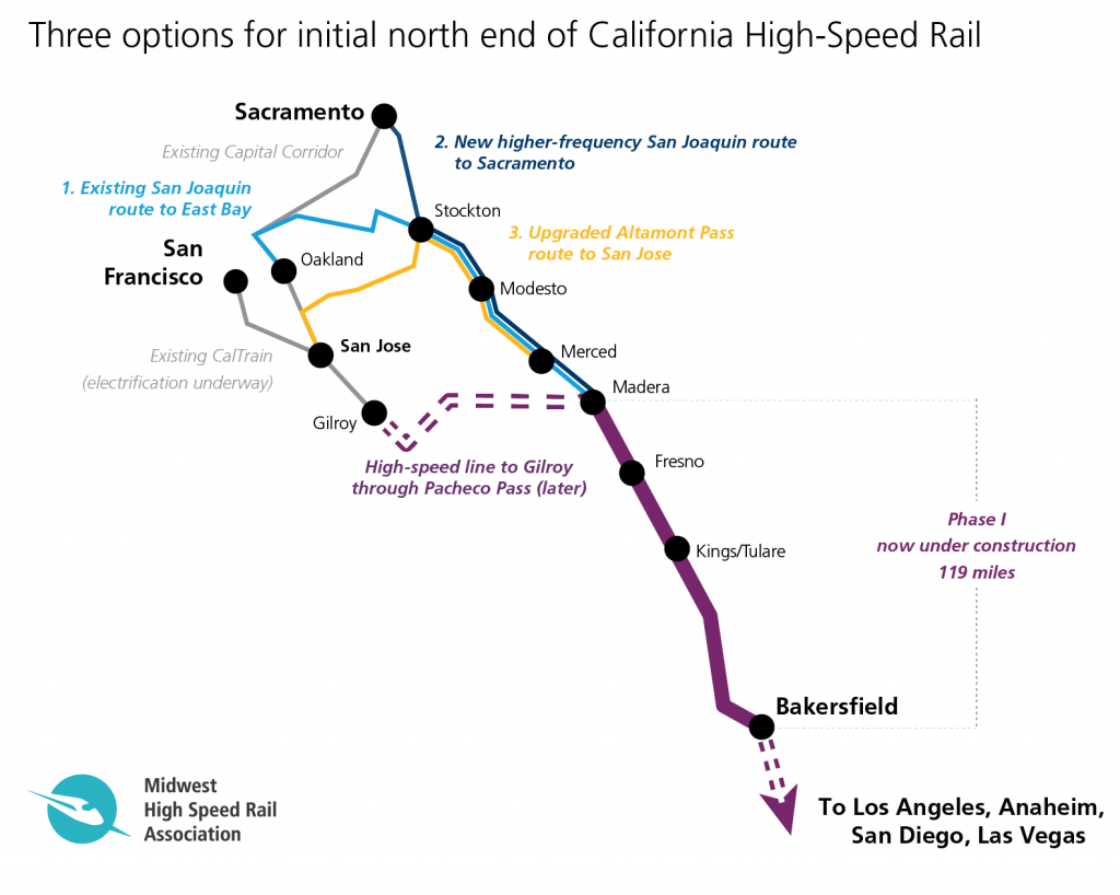 Does California Have More Options Than It Realizes For First High - High Speed Rail California Map