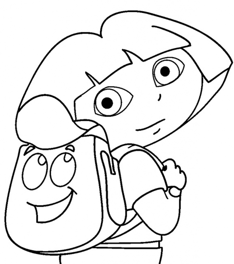 Dora Coloring Pages - Free Printables - Momjunction - Dora Map Printable