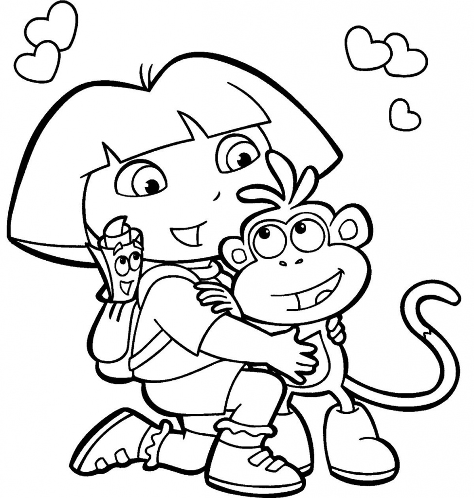 Dora Coloring Pages, Printable Dora Coloring Pages, Free Dora - Dora Map Printable