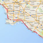 Downey California Map Map To Los Angeles California Driving The   Map Of La California Coast