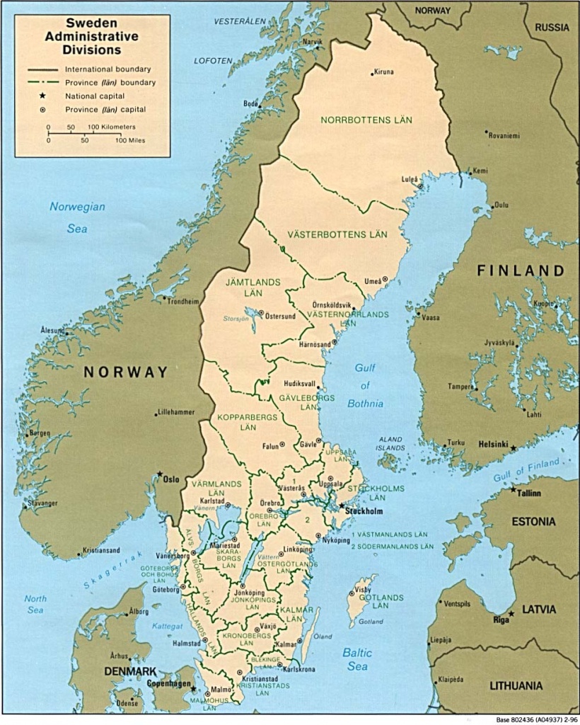 Download Free Sweden Maps - Printable Map Of Sweden