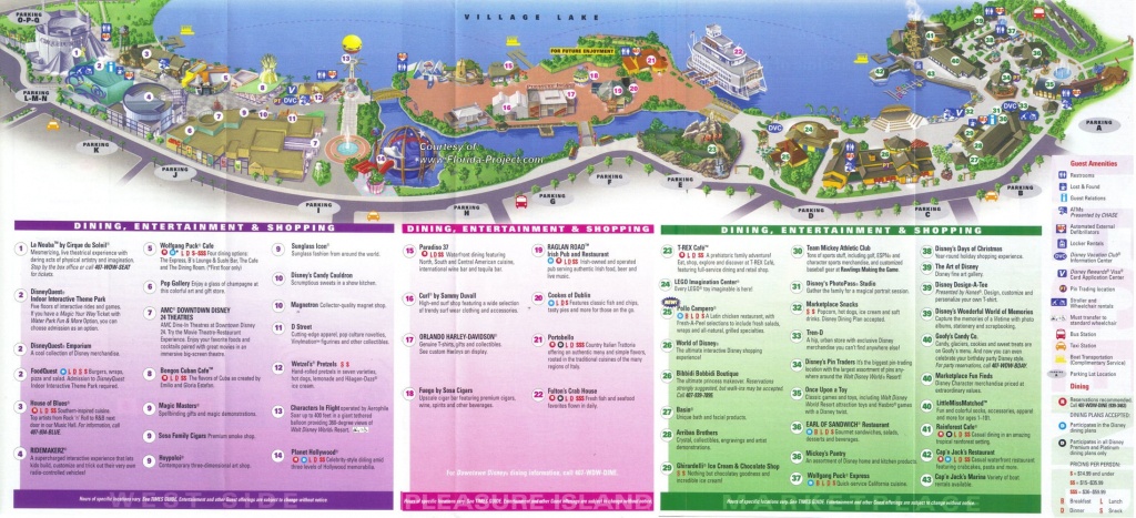 Downtown Disney Guidemaps - Map Of Disney Springs Florida