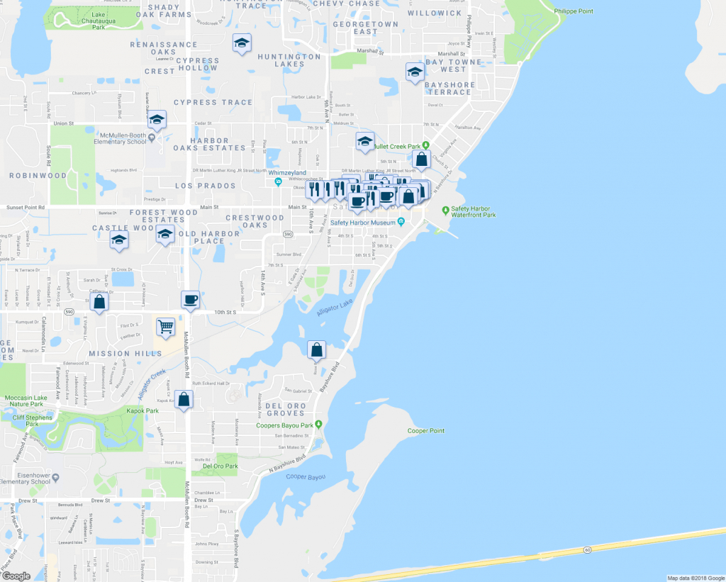 Downtown Safety Harbor Fl Map - Safety Harbor Florida Map - Safety Harbor Florida Map