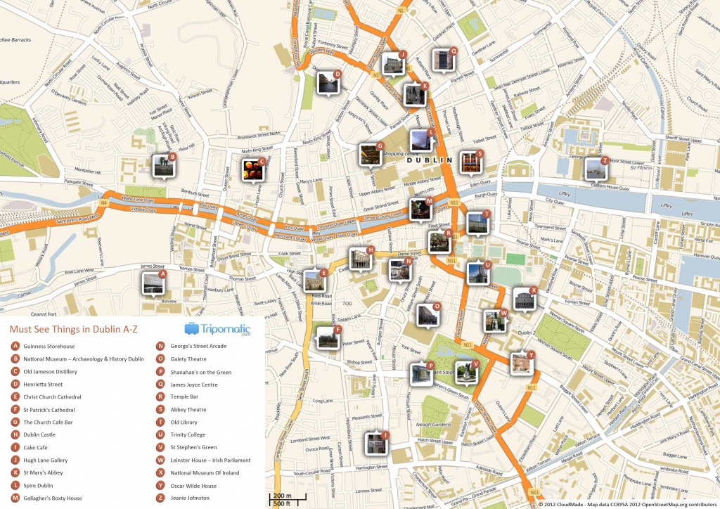 Dublin Printable Tourist Map In 2019 | Free Tourist Maps ✈ | Dublin - Cork City Map Printable