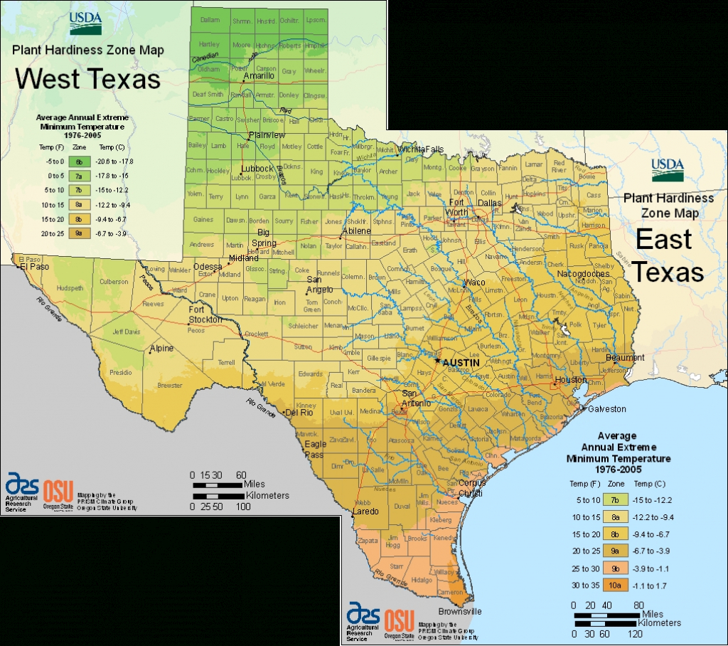 Earth-Kind Plant Selector - Texas Planting Zones Map