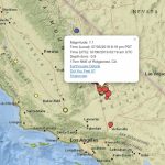 Earthquake: Live Map Of 7.1 Magnitude California Quake And Aftershocks   California Earthquake Map