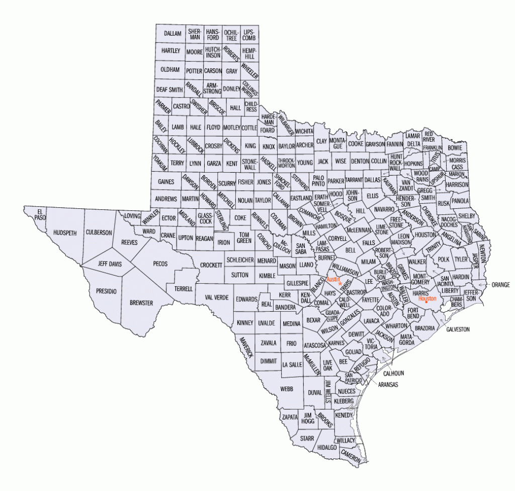 East Texas Maps, Maps Of East Texas Counties, List Of Texas Counties - East Texas County Map