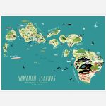 Edward Juan   Hawaiian Islands At Buyolympia   Printable Map Of Hawaiian Islands