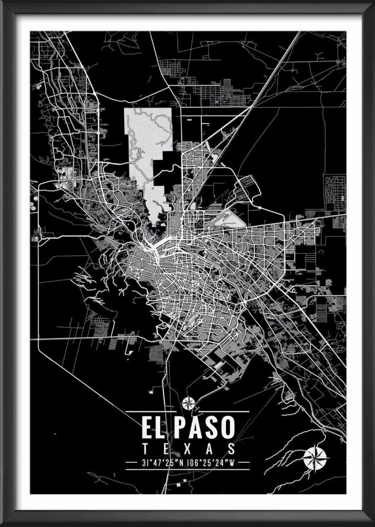 El Paso Texas Map With Coordinates In 2019 | Decor | Map Coordinates - Sun City Texas Map