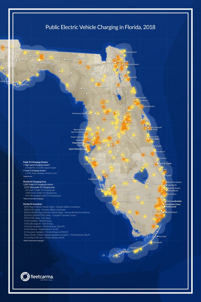 Electric Vehicle Infrastructure In Florida - Electric Car Charging Stations Map Florida