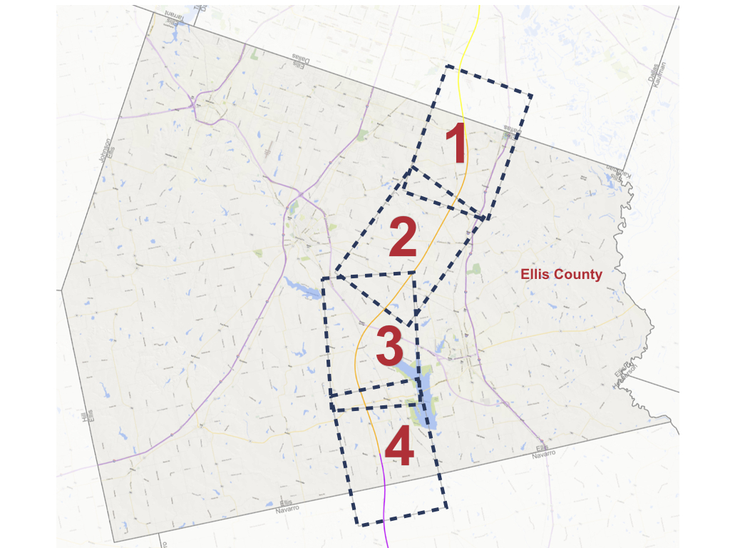 Ellis County Alignment Maps - Texas Central - High Speed Rail Texas Route Map