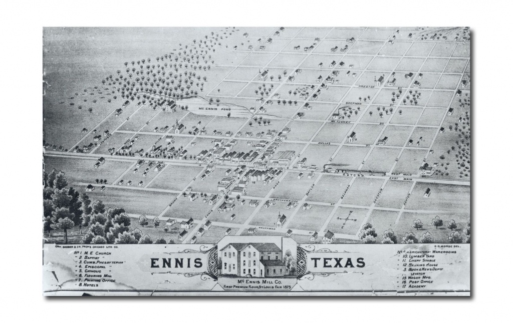 Ennis City Map - Ennis Texas • Mappery | Genealogy | Ennis Texas - Ennis Texas Map