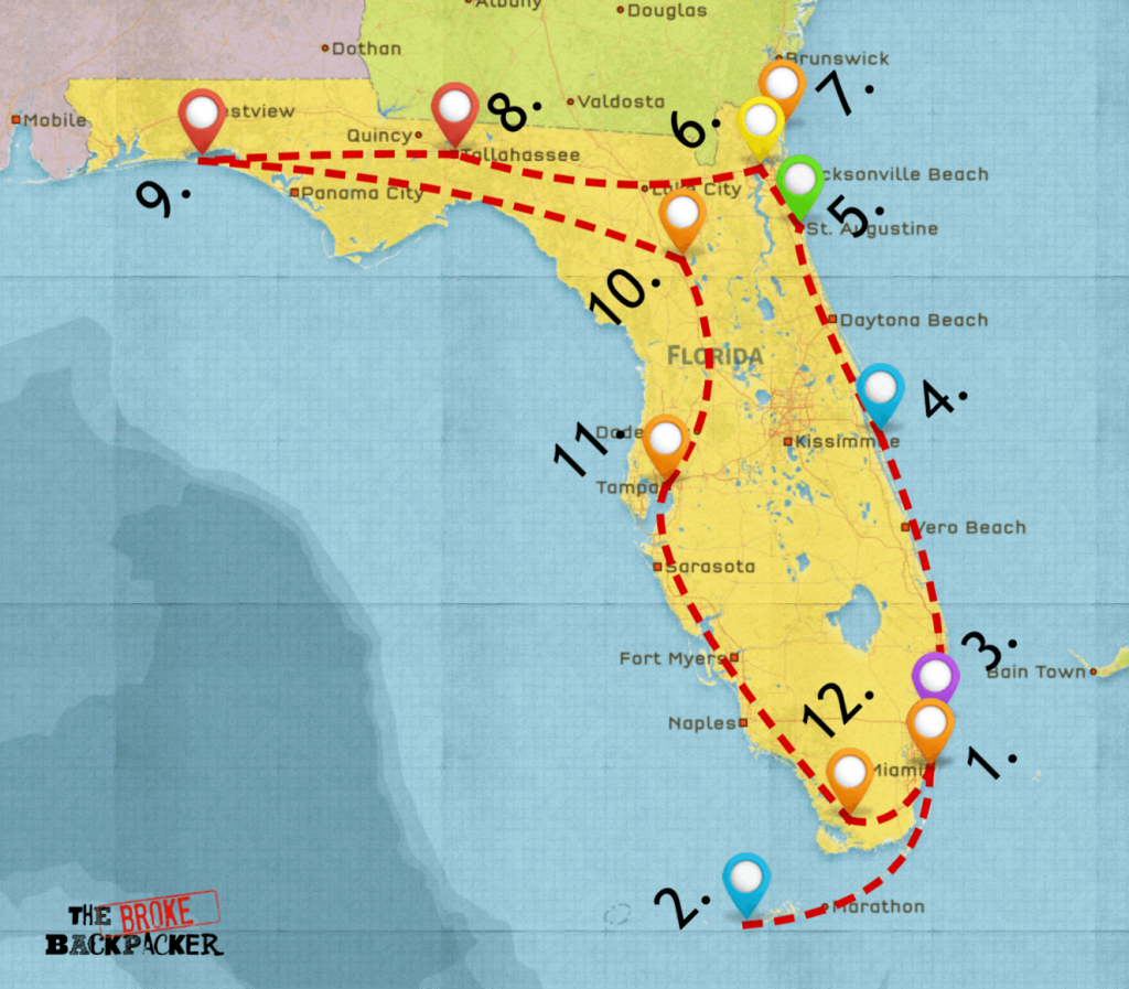 florida road trip planner