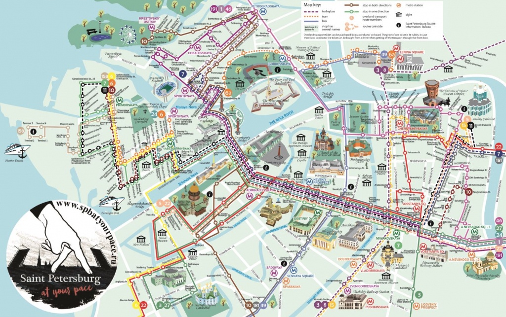 Essential Tourist Maps Of St. Petersburg (Pdf And Jpg) - Printable Tourist Map Of St Petersburg Russia