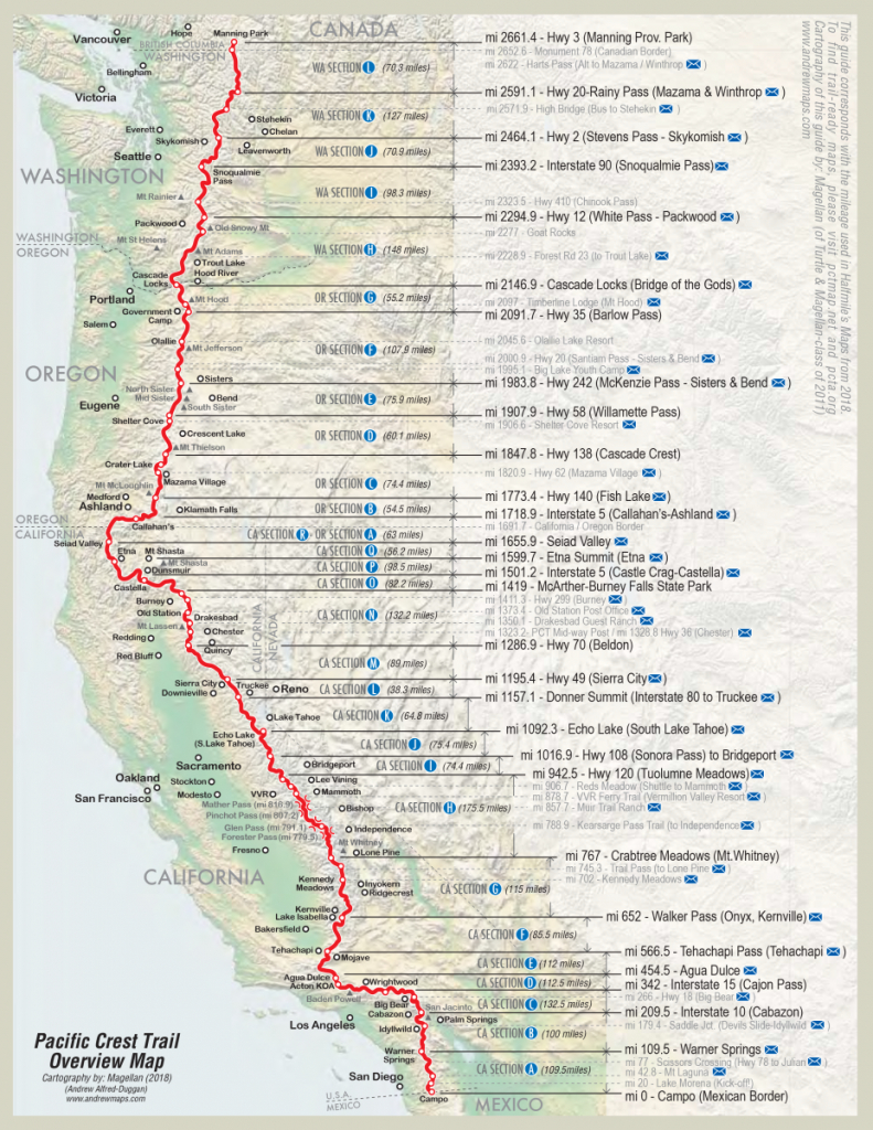 Everything You Need To Know About Hiking The Pacific Crest Trail - Backpacking Maps California