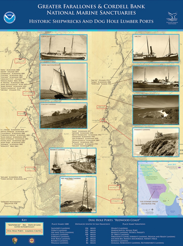 Exploring Historic Shipwrecks Along California&amp;#039;s Redwood Coast | The - California Shipwreck Map